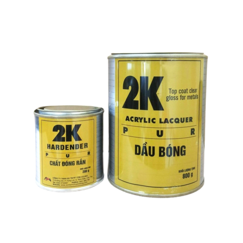 Dầu Bóng 2K Vàng Hệ Dầu Hiệu LACQUER